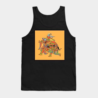 Copy of Phad painting, Indian folk art, watercolor painting Tank Top